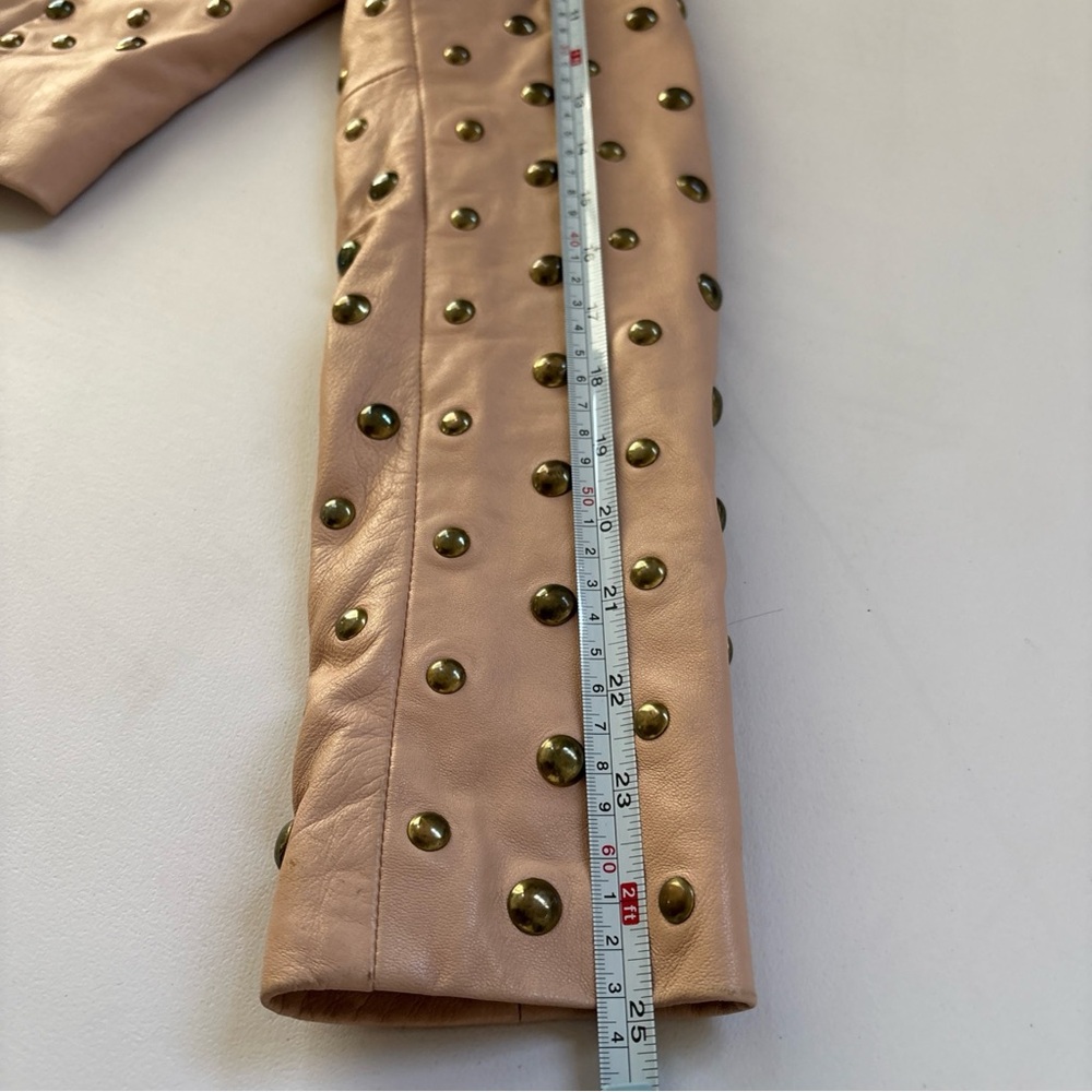 Sz S Marciano Blush Studded Leather women’s Jacket used with defects - Picture 16 of 16
